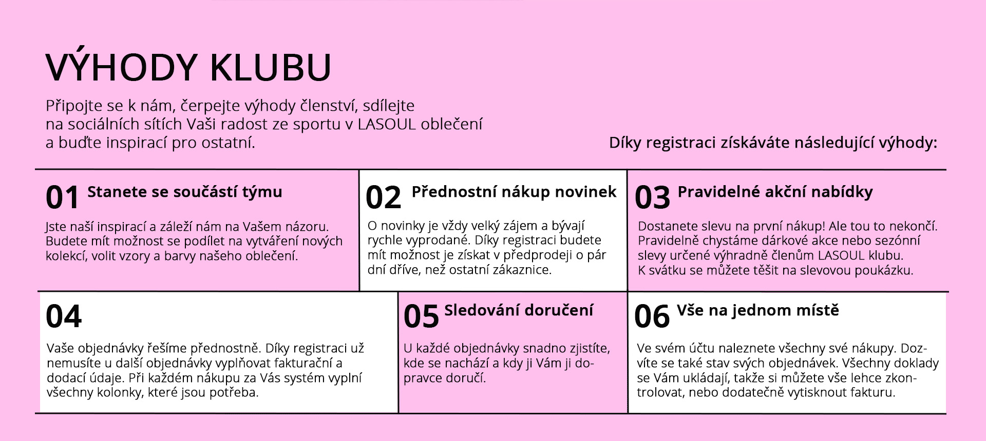 Vyhody klubu